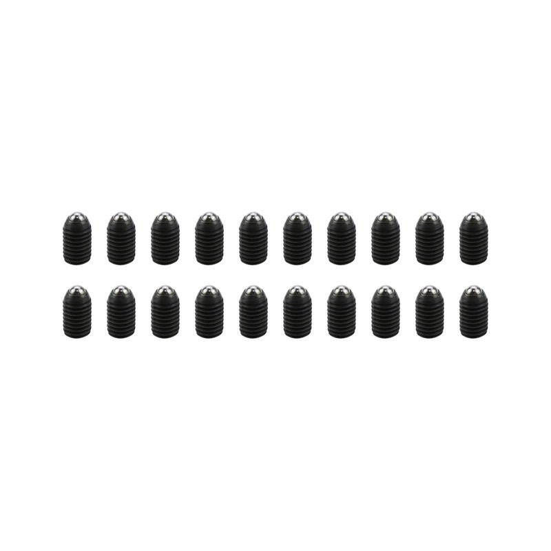Sscon 20Pcs M10*16mm Carbon Steel Hexagon Socket Black Spring Plungers Ball Plungers Ball Screws - Image 1